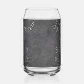 黒い黒板プリント缶ガラス結婚式パーティー ガラス缶 (左)