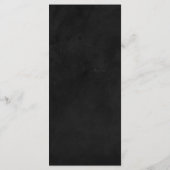 黒い黒板メニューラブハート結婚-'s,パーティー メニュー (裏面)