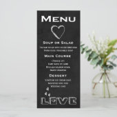 黒い黒板メニューラブハート結婚-'s,パーティー メニュー (スタンド正面)