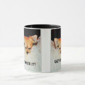 黒い11oz信号器のマグ マグカップ (中央)