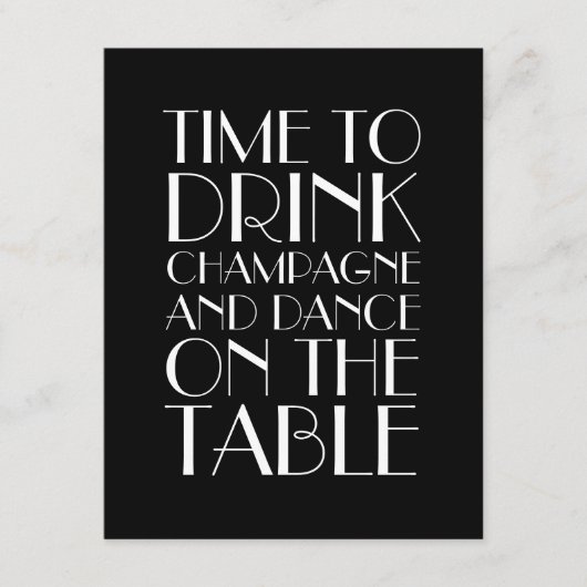 黒い20年代及び白い情報カード エンクロージャーカード (正面)