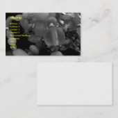 "黒い"および白のもつれさせた腕輪 名刺 (正面/裏面)