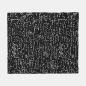 黒い//の物理学の同等化 フリースブランケット (正面(横))