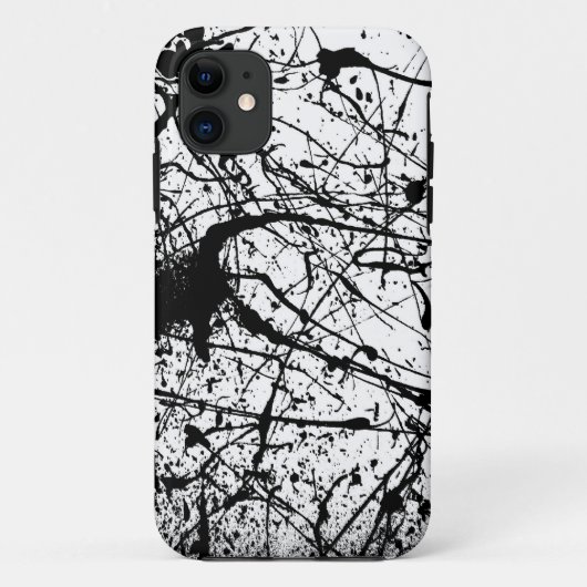 黒い（ばちゃばちゃ）跳ねるのiPhone 5のやっとそこに箱 Case-Mate iPhoneケース (裏面)