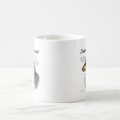 黒い(犬)ドーベルマン・ピンシェル履歴 コーヒーマグカップ (中央)