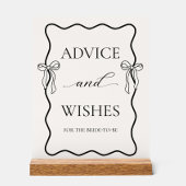 黒い  結婚式の前の最後の祝い事　アドバイスと願い アクリルサイン