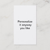 、黒い、赤い白い、弓ラインストーンの名刺 名刺 (裏面)