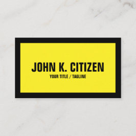 黒い/黄色のはっきりしたな名刺 名刺