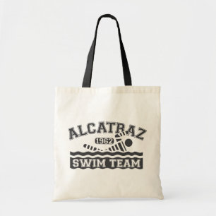 黒いAlcatrazの水泳チームトート トートバッグ