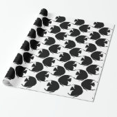 黒いAngelfish ラッピングペーパー (アンロールド)