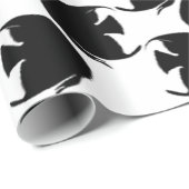 黒いAngelfish ラッピングペーパー (ロールコーナー)