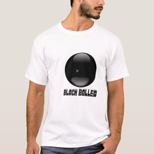黒いBalled Tシャツ (正面)