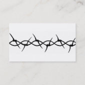黒いbarbwireの名刺 名刺 (裏面)