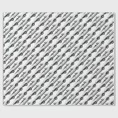 黒いBMW ラッピングペーパー (フラット)