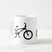 黒いbmxの自転車 コーヒーマグカップ (正面左)