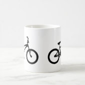 黒いbmxの自転車 コーヒーマグカップ (中央)
