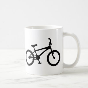 黒いbmxの自転車 コーヒーマグカップ