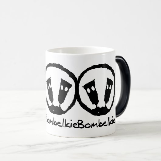 黒いBombelkieか白11のozの変形させるマグ モーフィングマグカップ (正面右)