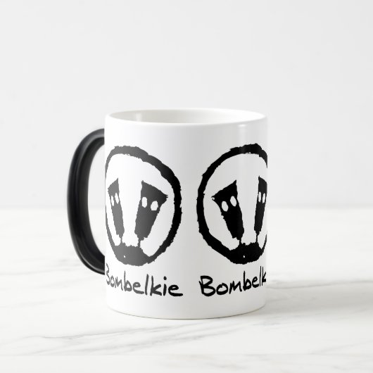 黒いBombelkieか白11のozの変形させるマグ モーフィングマグカップ (正面左)