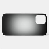 黒いCase-Mate iPhoneケースに白いスポットライト Case-Mate iPhoneケース (裏面 (横))