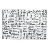 黒いCHLOE名(白) 枕カバー (裏面-左)