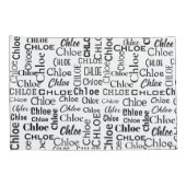 黒いCHLOE名（白） 枕カバー (裏面-右)