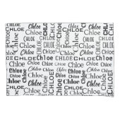 黒いCHLOE名(白) 枕カバー (正面左)