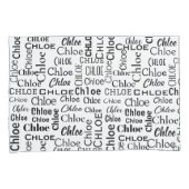 黒いCHLOE名(白) 枕カバー (正面右)