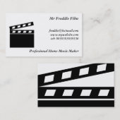 黒いClapperboard 名刺 (正面/裏面)