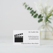 黒いClapperboard 名刺 (スタンド正面)