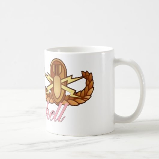 黒いeodのmomshell コーヒーマグカップ (右)