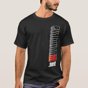 黒いEvolutionM.Netのワイシャツ(傾けられた前部) Tシャツ