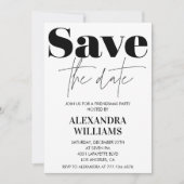 黒いFriendsmas招待状日付を保存 招待状 (正面)