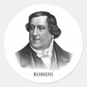 黒いGioachino Rossini ラウンドシール