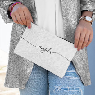 黒いGlam署名名 アクセサリーポーチ