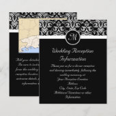黒いGrand Insignia Monogram披露宴の挿入または (正面/裏面)