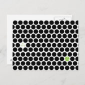 黒いHive抽象芸術はがき ポストカード (正面/裏面)