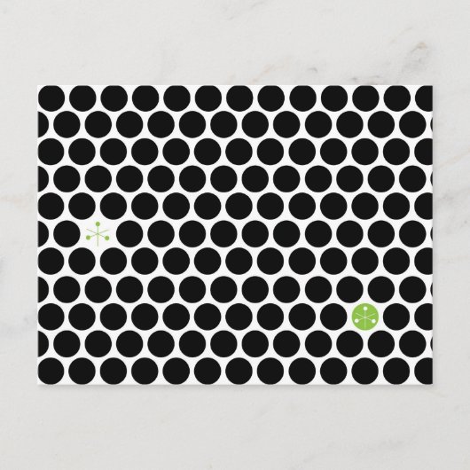 黒いHive抽象芸術はがき ポストカード (正面)