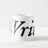 黒いIng作家 コーヒーマグカップ (正面左)