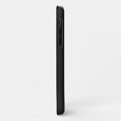黒いiphcnmの上に白いイチゴ Case-Mate iPhoneケース (裏面/左)