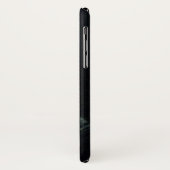 黒いiPhoneの箱のNoir白人の木炭女性 Case-Mate iPhoneケース (裏面/左)