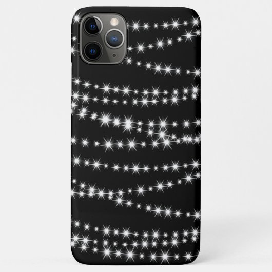 黒いiPhoneケースのクリスマスライト Case-Mate iPhoneケース (裏面)