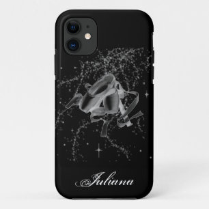 黒いiPhone 5の箱のグランジなバレエシューズ iPhone 11 ケース