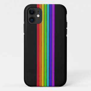 黒いiPhone 5の箱の虹 iPhone 11 ケース