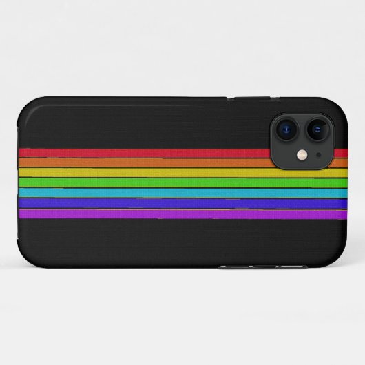 黒いiPhone 5の箱の虹 Case-Mate iPhoneケース (裏面(横))