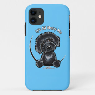 黒いLabradoodleすべてに約私以外鎖Art™ iPhone 11 ケース