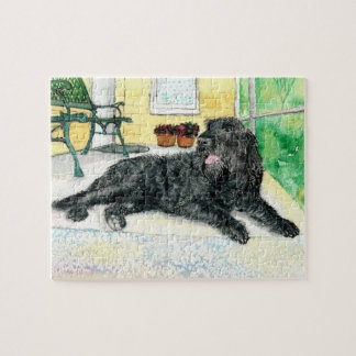 黒いLabradoodle ジグソーパズル