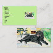 黒いLabradoodle 名刺 (正面/裏面)