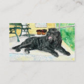 黒いLabradoodle 名刺 (裏面)