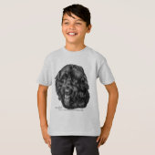 黒いLabradoodle Tシャツ (正面フル)